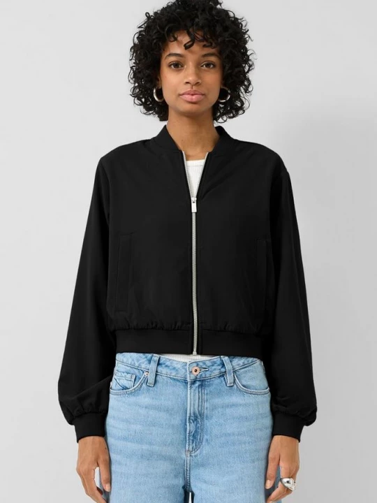 Foto van product Blouson met opstaande kraag QS zwart