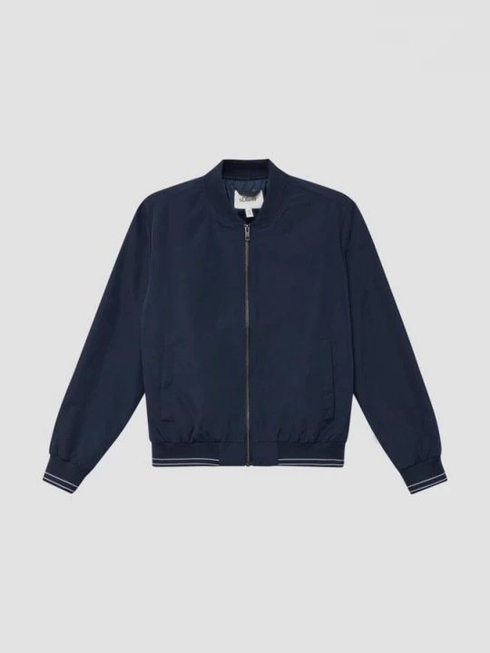 Foto van product Blouson met rits en streepdetails s.Oliver blauw