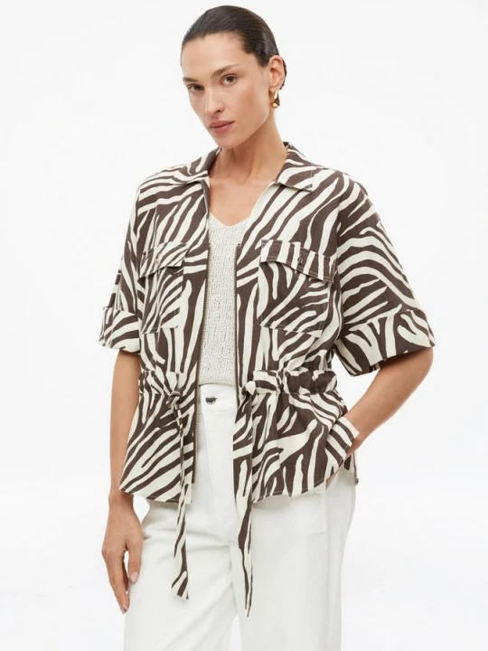 Foto van product Blousonjasje van linnenmix met verstelbare taille s.Oliver