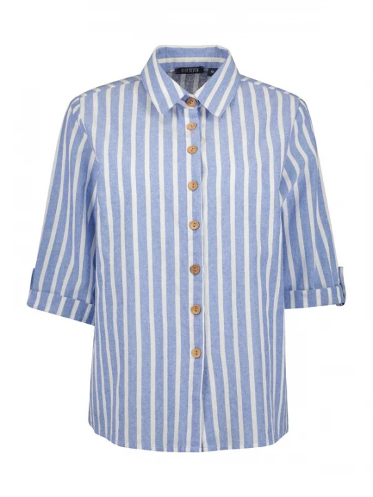 Foto van product BLUE SEVEN Blouse lichtblauw / wit