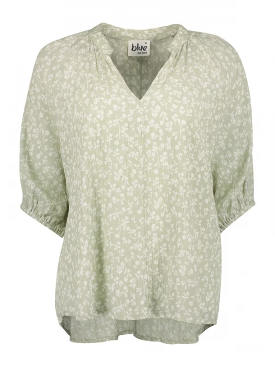 Foto van product BLUE SEVEN Blouse pastelgroen / wit
