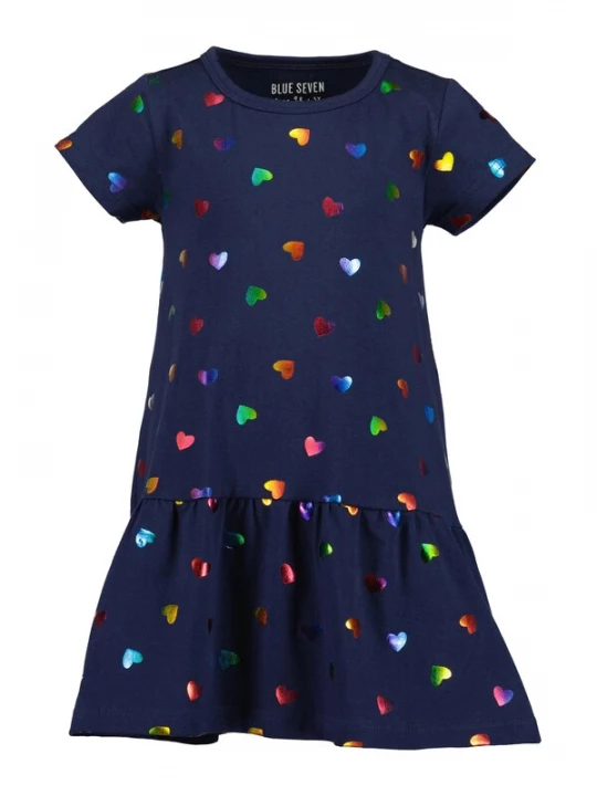 Foto van product BLUE SEVEN Jurk blauw / marine / geel / rood