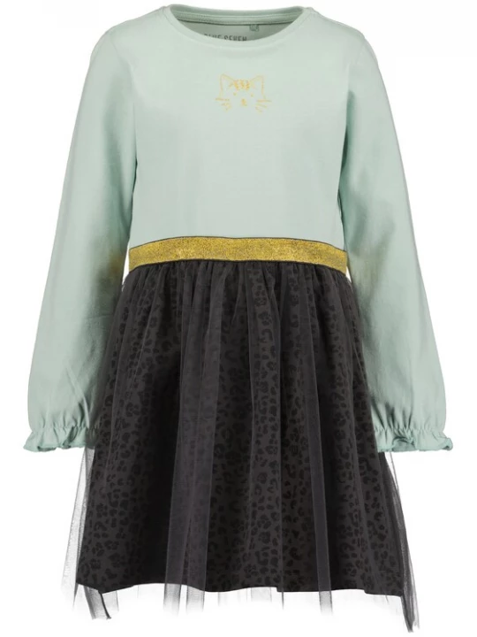 Foto van product BLUE SEVEN Jurk goud / antraciet / mintgroen / zwart