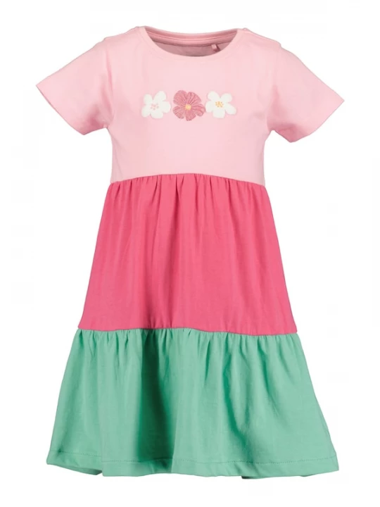 Foto van product BLUE SEVEN Jurk groen / rosa / pitaja roze / wit