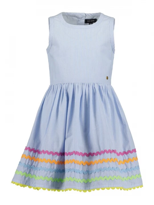 Foto van product BLUE SEVEN Jurk lichtblauw / pastelgroen / lichtoranje / wit