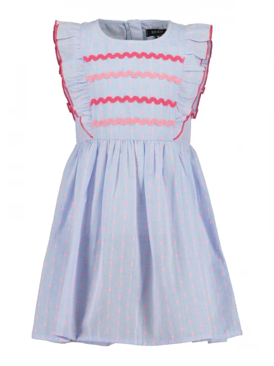 Foto van product BLUE SEVEN Jurk lichtblauw / pitaja roze / donkerroze