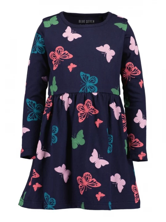 Foto van product BLUE SEVEN Jurk nachtblauw / cyaan blauw / groen / rosa