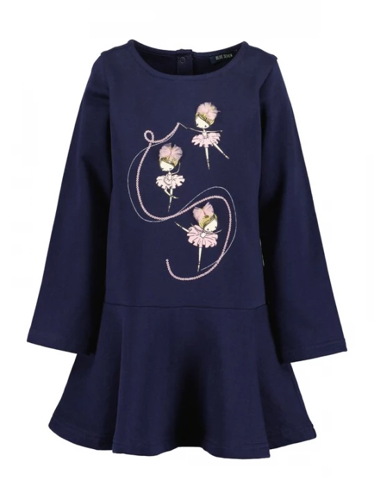 Foto van product BLUE SEVEN Jurk nachtblauw / geel / rosa
