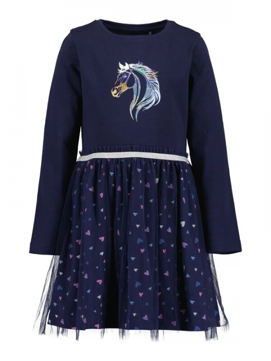 Foto van product BLUE SEVEN Jurk nachtblauw / lichtblauw / goud / wit