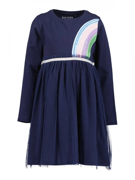 Foto van product BLUE SEVEN Jurk nachtblauw / lichtblauw / lavendel / rosa