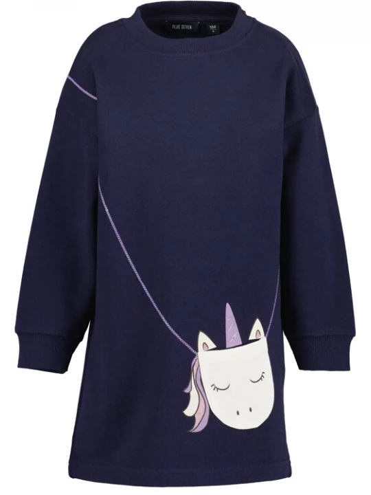 Foto van product BLUE SEVEN Jurk nachtblauw / lila / wit