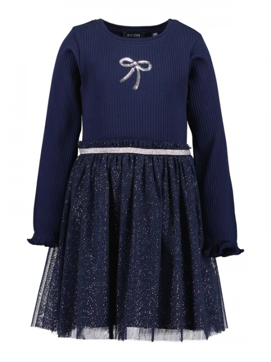 Foto van product BLUE SEVEN Jurk nachtblauw / zilver