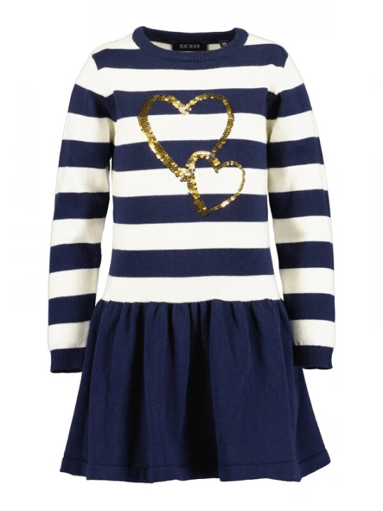 Foto van product BLUE SEVEN Jurk navy / wit