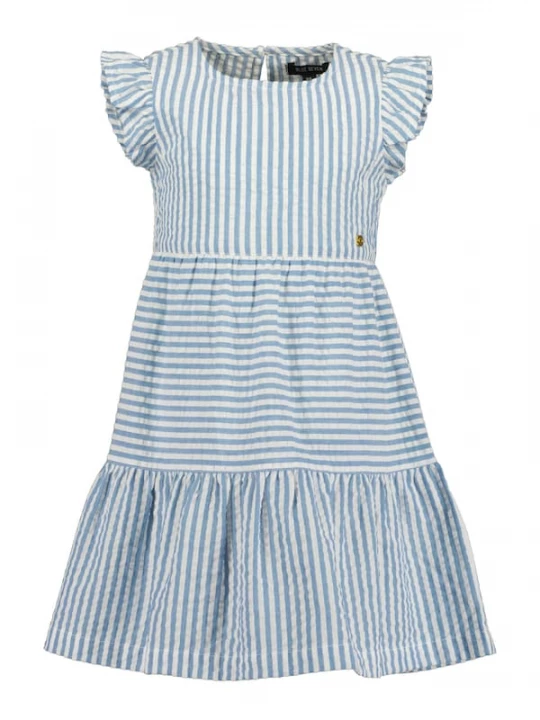 Foto van product BLUE SEVEN Jurk smoky blue / wit
