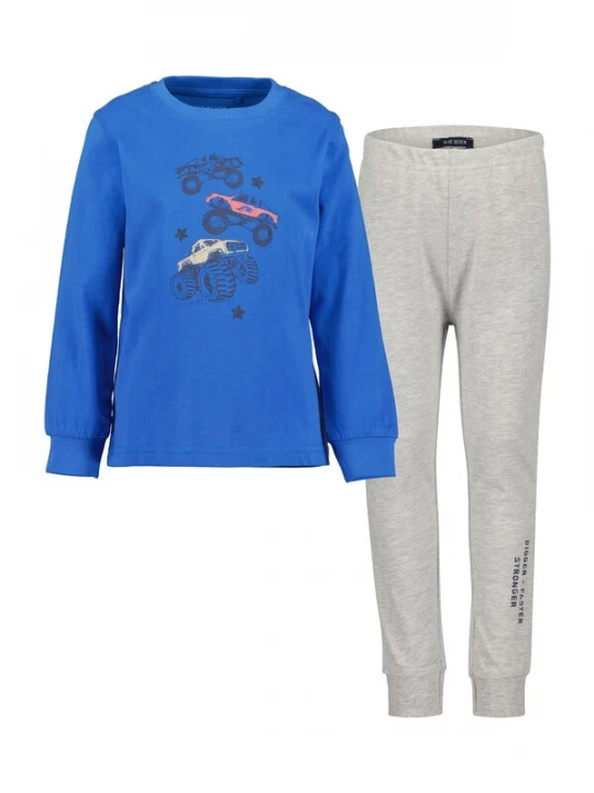 Foto van product BLUE SEVEN Nachtkledij blauw / grijs / oranje