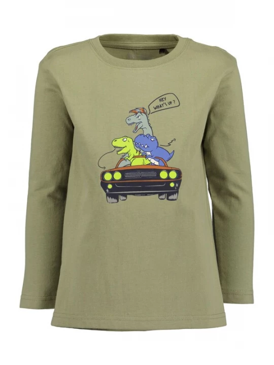 Foto van product BLUE SEVEN Shirt blauw / kaki / appel / zwart