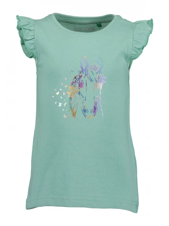 Foto van product BLUE SEVEN Shirt blauw / lichtgroen / lila / zilver