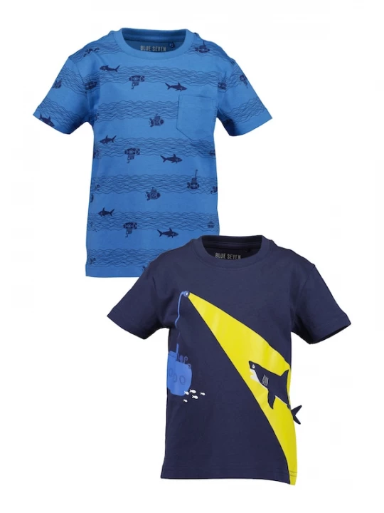 Foto van product BLUE SEVEN Shirt blauw / marine / geel / wit