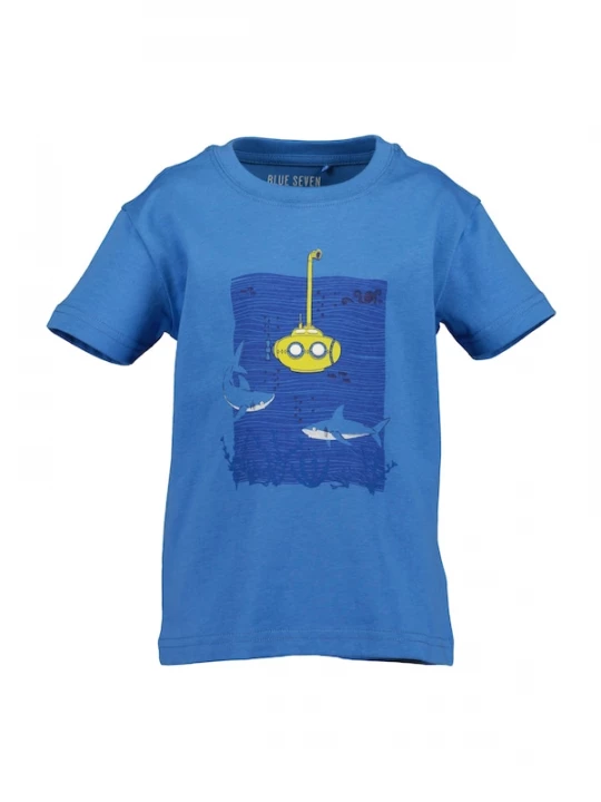 Foto van product BLUE SEVEN Shirt blauw / navy / geel / wit