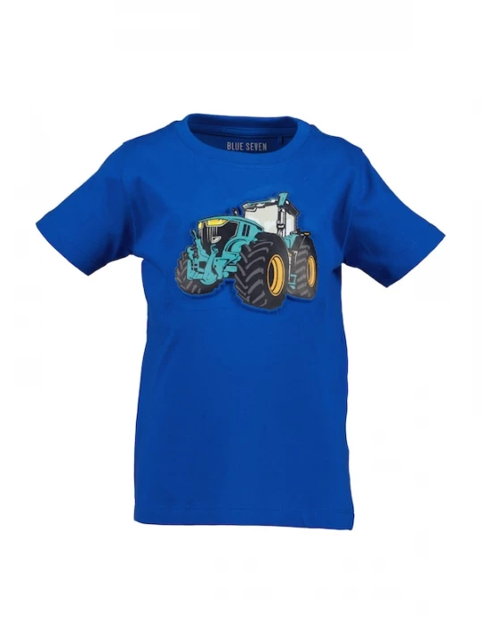 Foto van product BLUE SEVEN Shirt blauw / safraan / smaragd / zwart