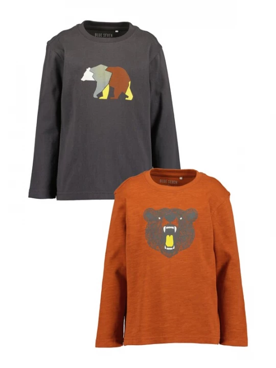 Foto van product BLUE SEVEN Shirt cognac / grafiet