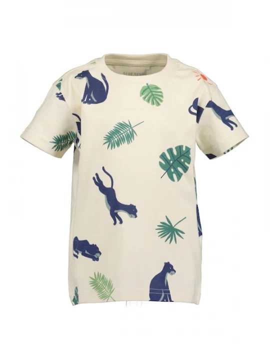 Foto van product BLUE SEVEN Shirt crème / navy / groen / oranje