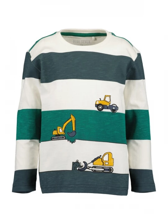 Foto van product BLUE SEVEN Shirt curry / petrol / smaragd / offwhite
