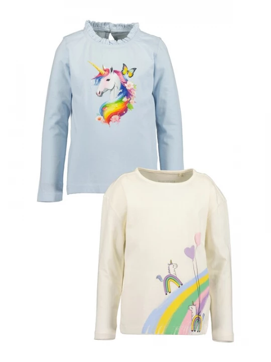 Foto van product BLUE SEVEN Shirt ecru / pastelblauw / geel / lavendel