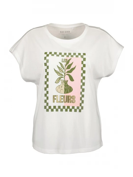 Foto van product BLUE SEVEN Shirt goud / groen / rosé / wit