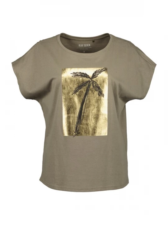 Foto van product BLUE SEVEN Shirt goud / olijfgroen / zwart