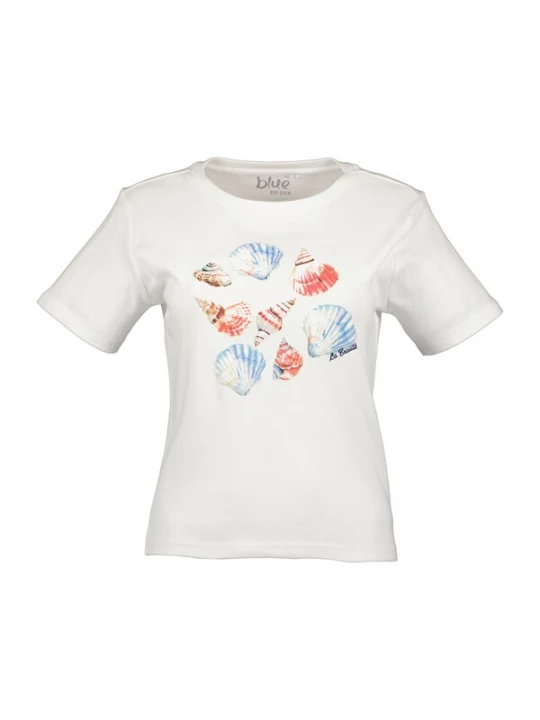 Foto van product BLUE SEVEN Shirt hemelsblauw / bruin / koraal / wit