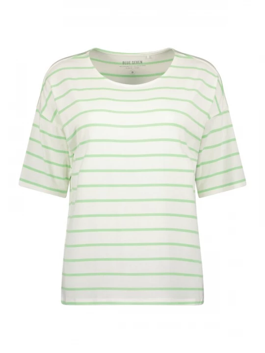 Foto van product BLUE SEVEN Shirt lichtgroen / natuurwit