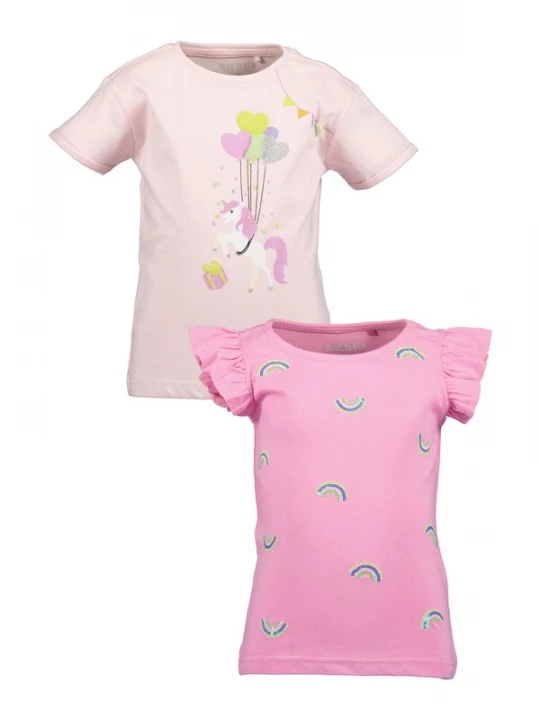 Foto van product BLUE SEVEN Shirt lichtgroen / rosa / lichtroze / wit