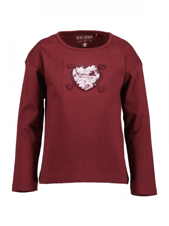 Foto van product BLUE SEVEN Shirt lichtlila / donkerrood