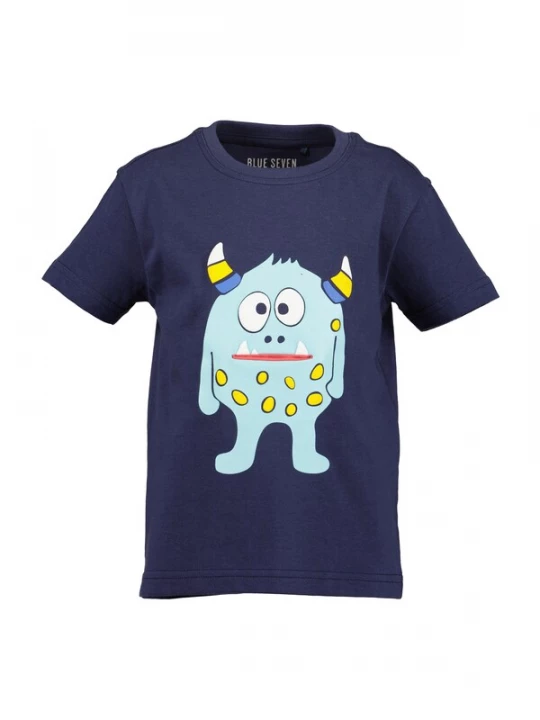 Foto van product BLUE SEVEN Shirt marine / pastelblauw / geel / wit