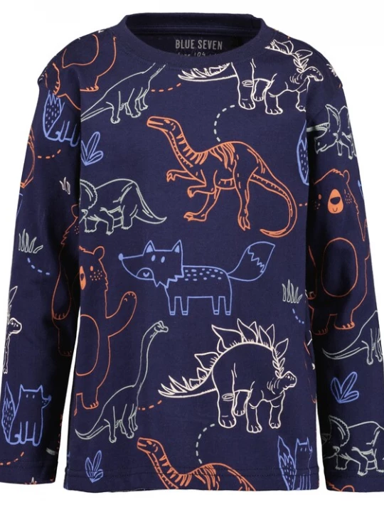 Foto van product BLUE SEVEN Shirt marine / royal blue / koningsblauw / mintgroen / oranje