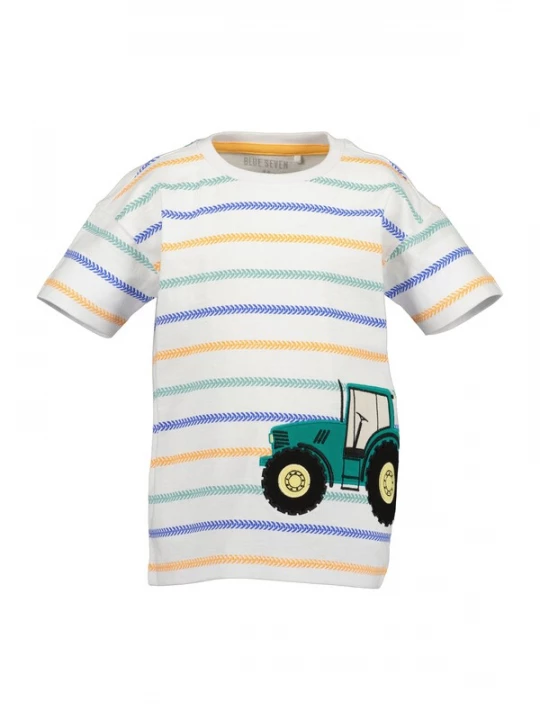 Foto van product BLUE SEVEN Shirt navy / geel / groen / wit