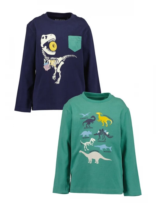 Foto van product BLUE SEVEN Shirt navy / geel / groen / wit