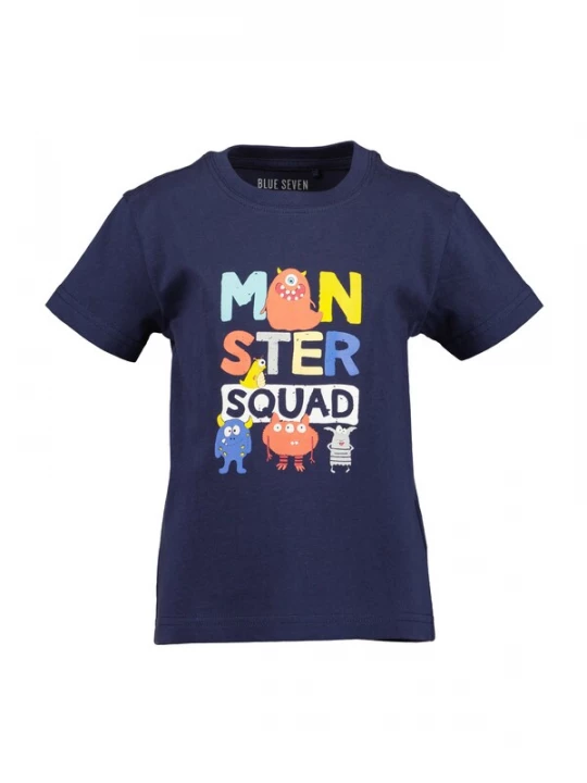 Foto van product BLUE SEVEN Shirt navy / geel / oranje / wit