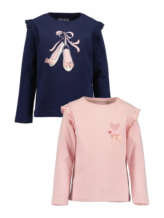 Foto van product BLUE SEVEN Shirt navy / rosa / zilver / wit