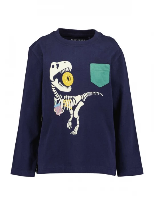 Foto van product BLUE SEVEN Shirt navy / turquoise / geel / offwhite