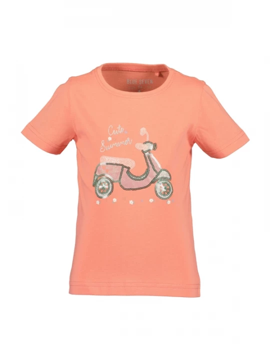 Foto van product BLUE SEVEN Shirt zalm roze / rosa / zilver / wit