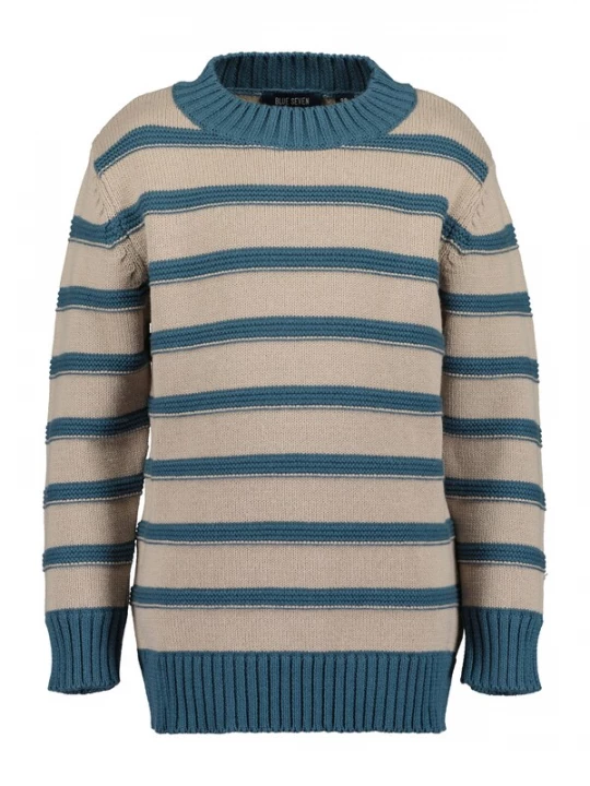 Foto van product BLUE SEVEN Trui beige / petrol