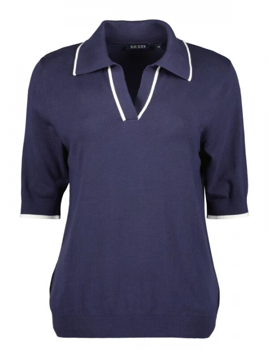 Foto van product BLUE SEVEN Trui donkerblauw / wit
