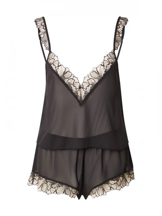 Foto van product Bluebella Korte pyjama 'Amarosa' zwart
