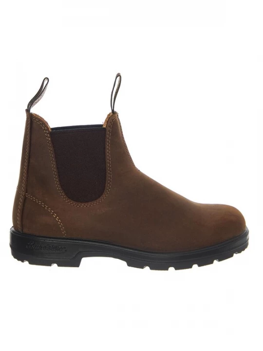 Foto van product Blundstone Laarzen '585 Chelsea Boot Waxed Nubuk Leather Teak' bruin