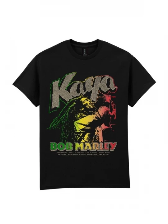 Foto van product Bob Marley Shirt 'Bob Marley Kaya T-Shirt' zwart