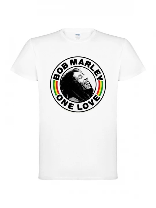 Foto van product Bob Marley Shirt 'One Love' wit