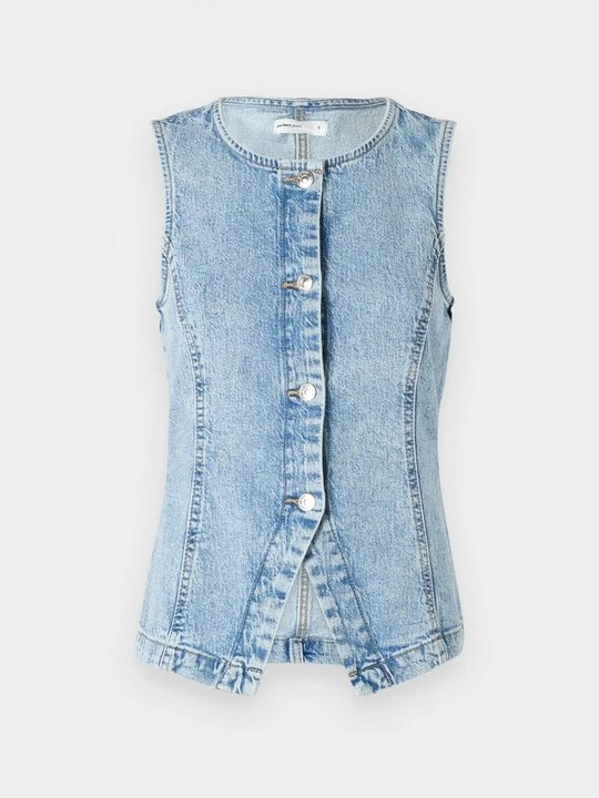 Foto van product Bodywarmer Gina Tricot lichtblauw denim