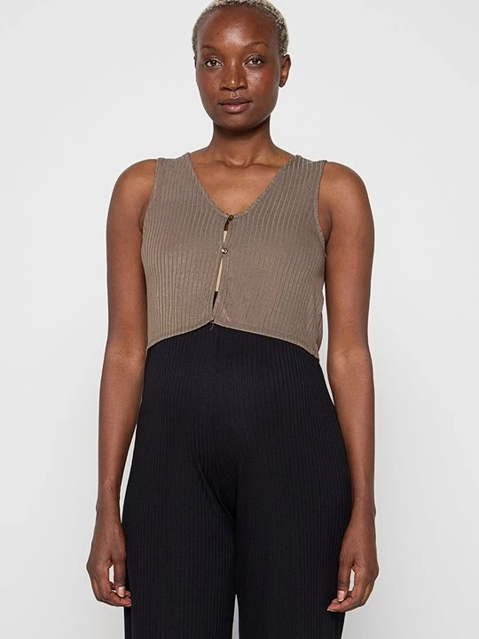 Foto van product Bodywarmer Mamalicious taupe